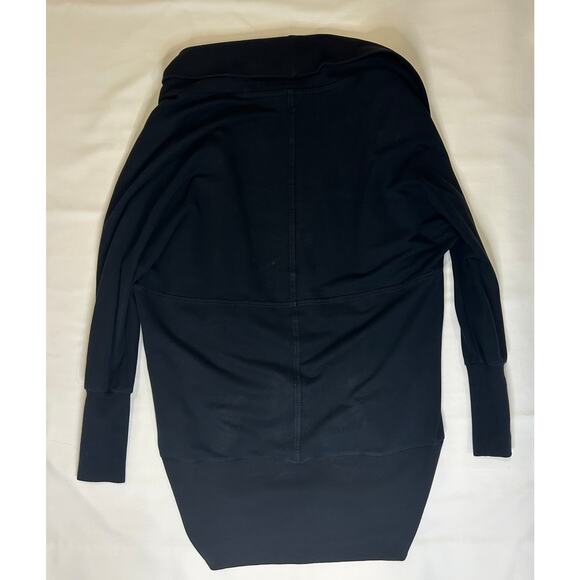 James Perse women's Black Lounge Wear Open Front Cardigan Size Small - Picture 3 of 3